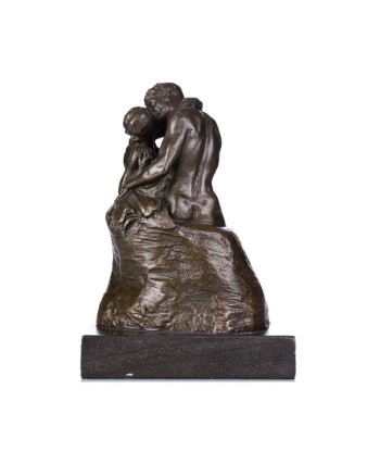 Statue Bronze Le Baiser de Rodin Reproduction 14 cm la colonne vertébrale