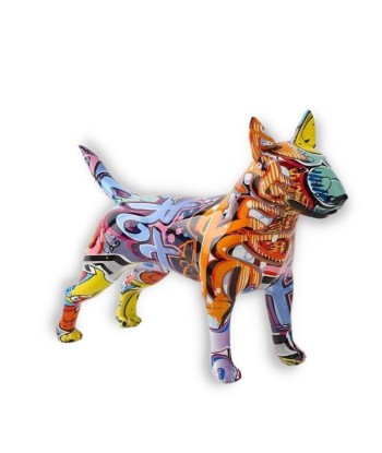 Statue Chien  Statue Bull Terrier Multicolore ouvre sa boutique