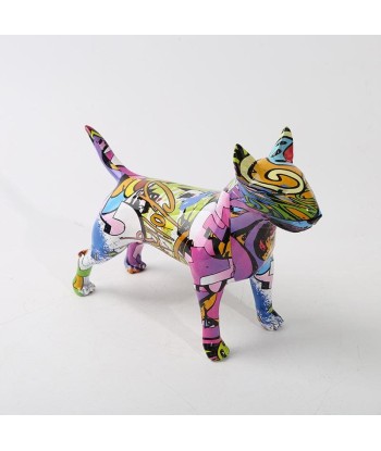 Statue Chien  Statue Bull Terrier Multicolore ouvre sa boutique