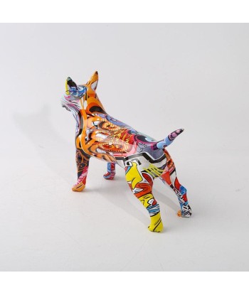 Statue Chien  Statue Bull Terrier Multicolore ouvre sa boutique