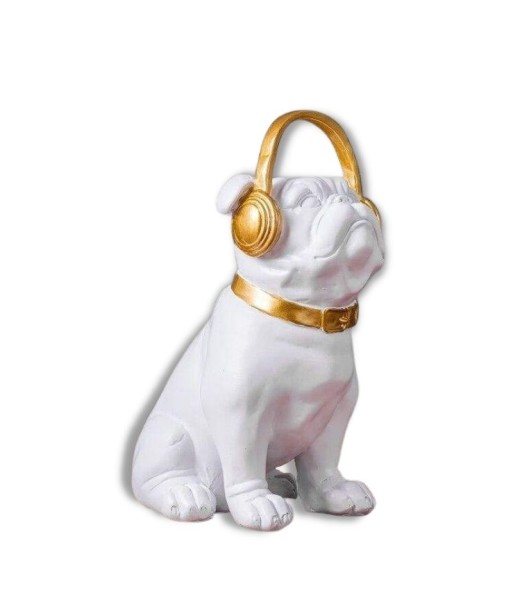 Statue Bouledogue  Anglais Casque 21 cm hantent personnes