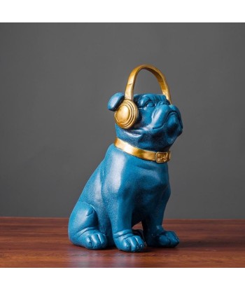 Statue Bouledogue  Anglais Casque 21 cm hantent personnes