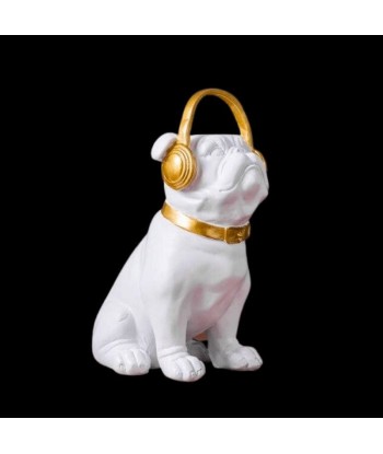 Statue Bouledogue  Anglais Casque 21 cm hantent personnes