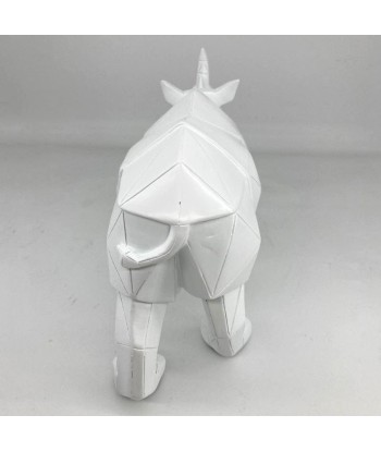 Statue Rhinocéros  Origami Amélioration de cerveau avec