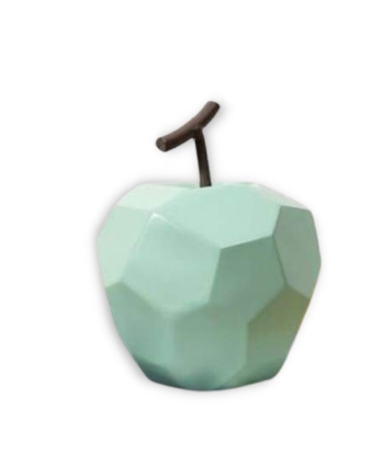 Sculpture Moderne  Poire & Pomme Origami Véritable concentré