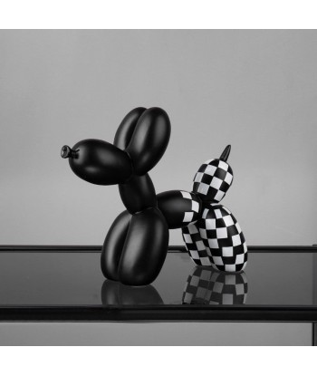 Statue Chien  Balloon Dog à Damier livraison et retour toujours gratuits