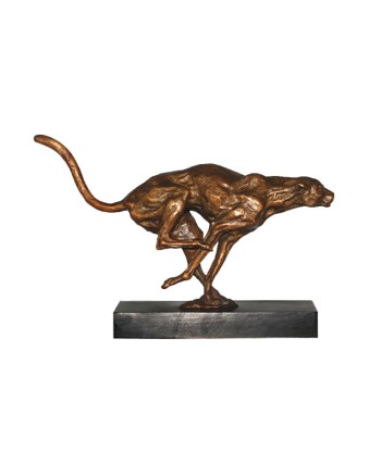 Sculpture Bronze  Statue Guépard 25 cm de technologie