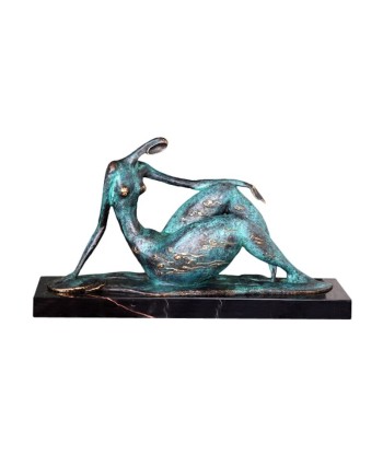 Sculpture Bronze  Statue en Bronze Femme ronde assise 25 cm vente chaude votre 