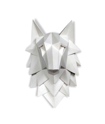 Sculpture Murale Design  Tête de Loup Origami du meilleur 