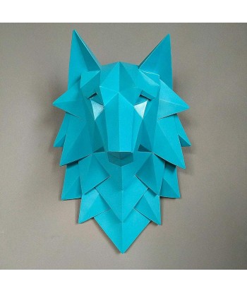 Sculpture Murale Design  Tête de Loup Origami du meilleur 