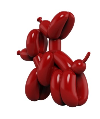 Statue Chien  Balloon Dog LOVE une grave pollution 