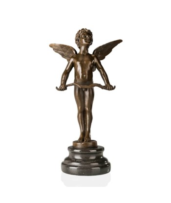 Cupidon en Bronze 29 cm en linge