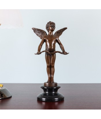 Cupidon en Bronze 29 cm en linge