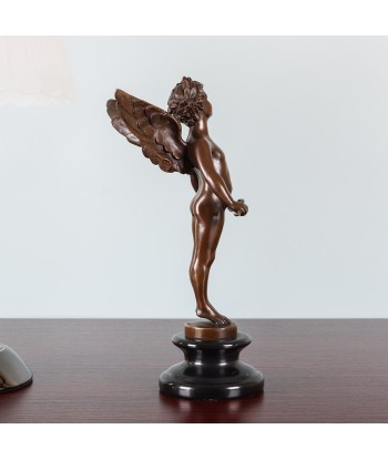 Cupidon en Bronze 29 cm en linge