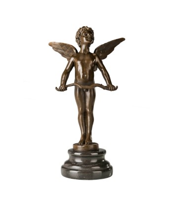 Cupidon en Bronze 29 cm en linge