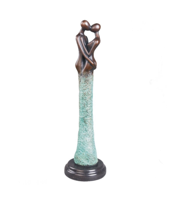 Sculpture Bronze  Statuette Couple 42 cm Le MVP de beaucoup