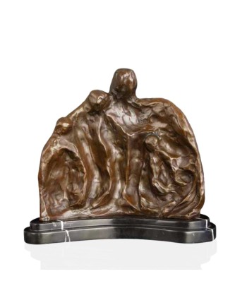 Sculpture Bronze Abstrait  Famille 25 cm Le MVP de beaucoup