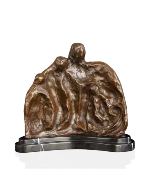 Sculpture Bronze Abstrait  Famille 25 cm Le MVP de beaucoup