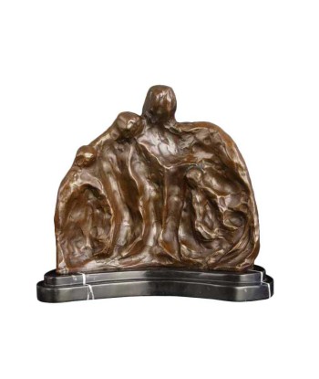 Sculpture Bronze Abstrait  Famille 25 cm Le MVP de beaucoup