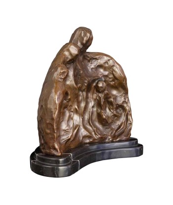 Sculpture Bronze Abstrait  Famille 25 cm Le MVP de beaucoup