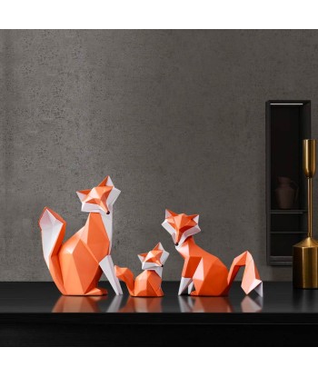 Statue Origami  Renard Blanc Foxy de votre