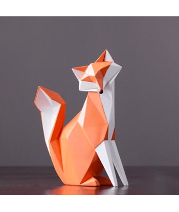 Statue Origami  Renard Blanc Foxy de votre