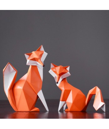 Statue Origami  Renard Blanc Foxy de votre