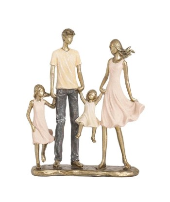 Statuette Famille  4 personnes 24 cm une grave pollution 