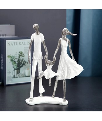 Statuette Famille  3 personnes 35 cm pas cher 