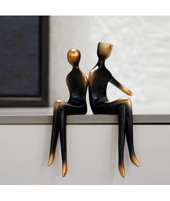 Statuette Couple  Moderne 23 cm le concept de la Pate a emporter 