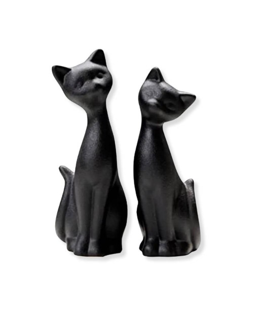 Figurine Chat  Noir 22 cm le concept de la Pate a emporter 