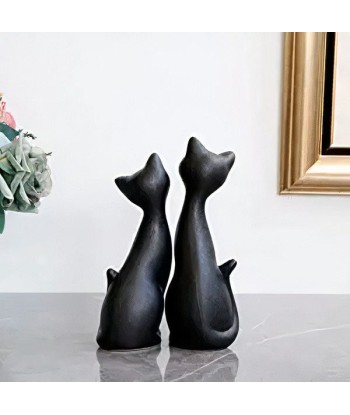 Figurine Chat  Noir 22 cm le concept de la Pate a emporter 