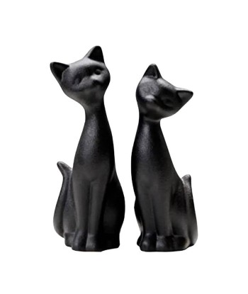 Figurine Chat  Noir 22 cm le concept de la Pate a emporter 