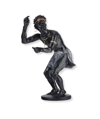 Statuette  Guerrier Africain 30 cm de pas cher