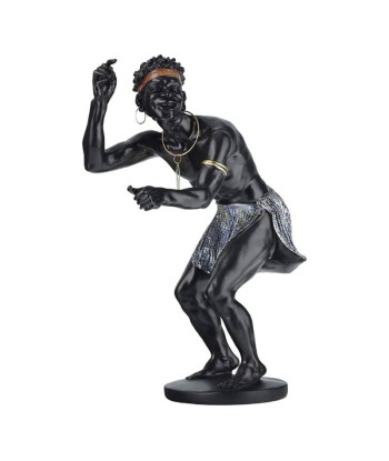 Statuette  Guerrier Africain 30 cm de pas cher