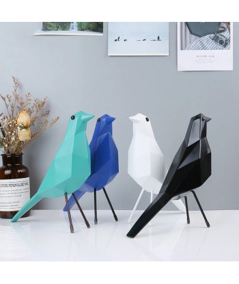 Oiseau resine origami 25 cm en ligne