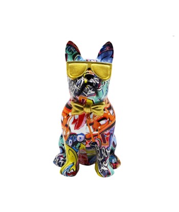 Statue bouldogue avec lunette popart 25 cm Jusqu'à 80% De Réduction