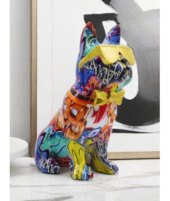 Statue bouldogue avec lunette popart 25 cm Jusqu'à 80% De Réduction