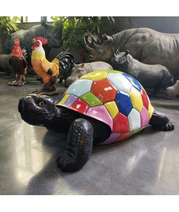 Statue tortue resine popart 45 cm chez Cornerstreet bien 