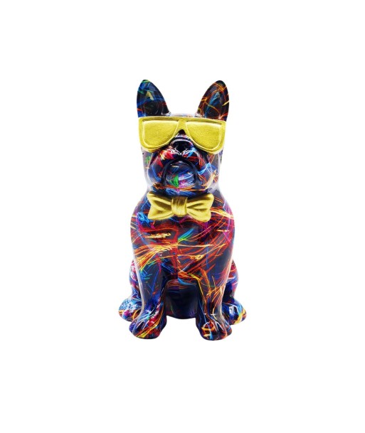 Statue bouldogue avec lunette lazer 25 cm solde