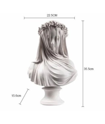 Buste de La Vierge Voilée 36 cm pas chere