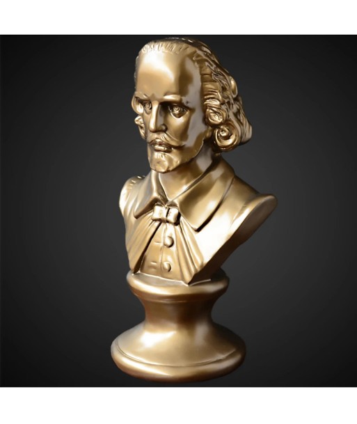 Buste de Shakespeare doré 30 cm online