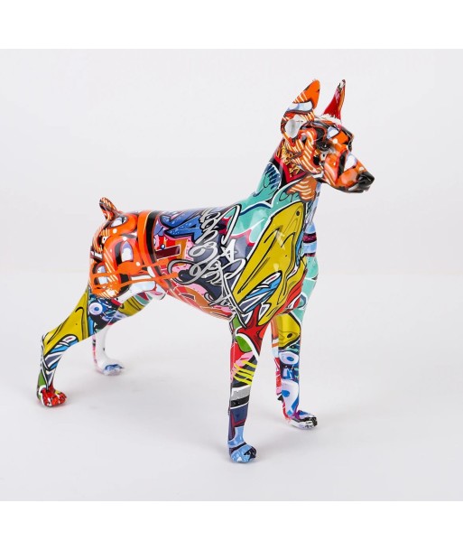 Statue Dobermann popart 22 cm Le MVP de beaucoup