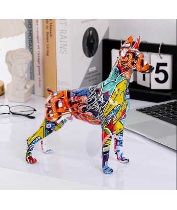 Statue Dobermann popart 22 cm Le MVP de beaucoup