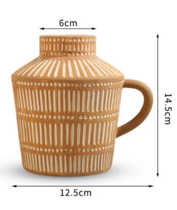 Vase céramique antique grec terracotta 14 cm france