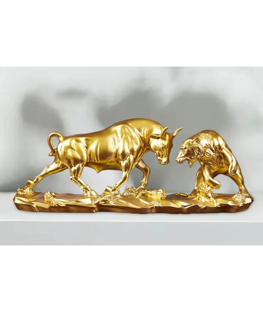 Statue Taureau vs Ours 11 cm Pour