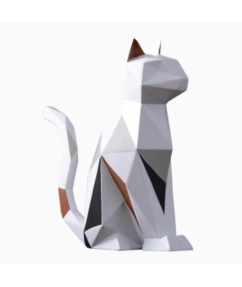 Statue chat origami 19 cm Les magasins à Paris