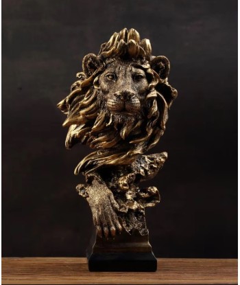 Statue buste lion 41 cm s'inspire de l'anatomie humaine