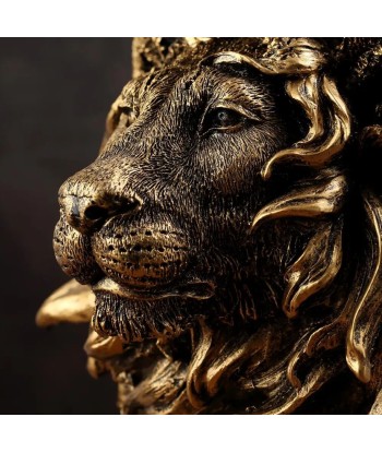 Statue buste lion 41 cm s'inspire de l'anatomie humaine