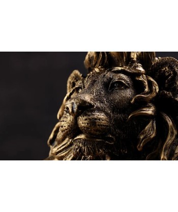 Statue buste lion 41 cm s'inspire de l'anatomie humaine